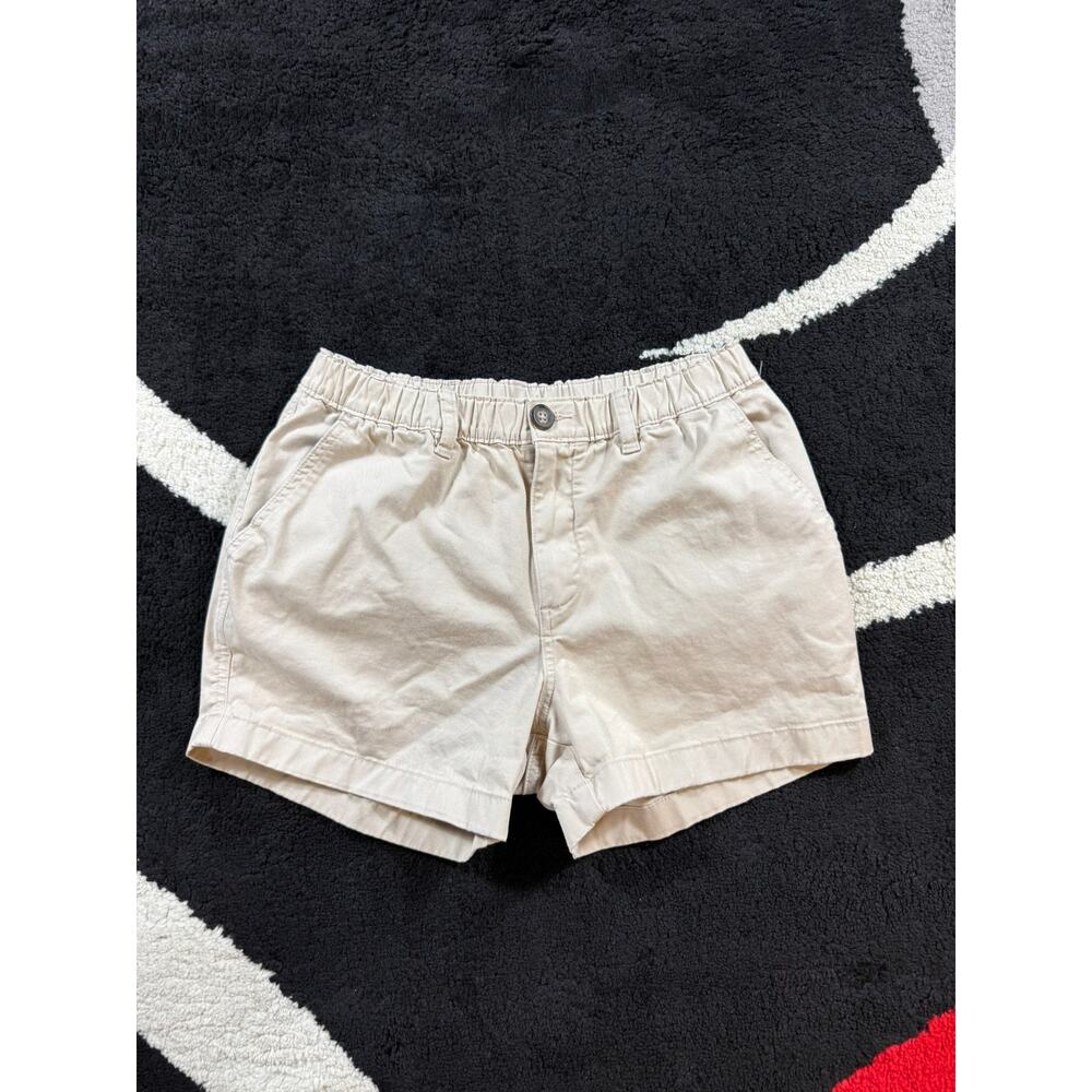 Chubbies Shorts Mens Small 4" Inseam Tan Chino Pockets Cotton Preppy Casual